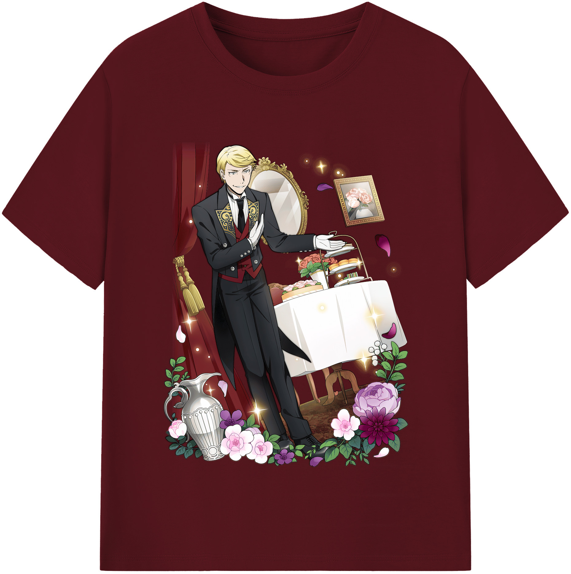 （画像用） 文豪ストレイドッグス Bungo Stray Dogs 綿100％半袖Tシャツ（フロントプリント）